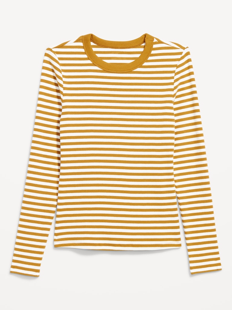 Snug Long-Sleeve Crew-Neck T-Shirt