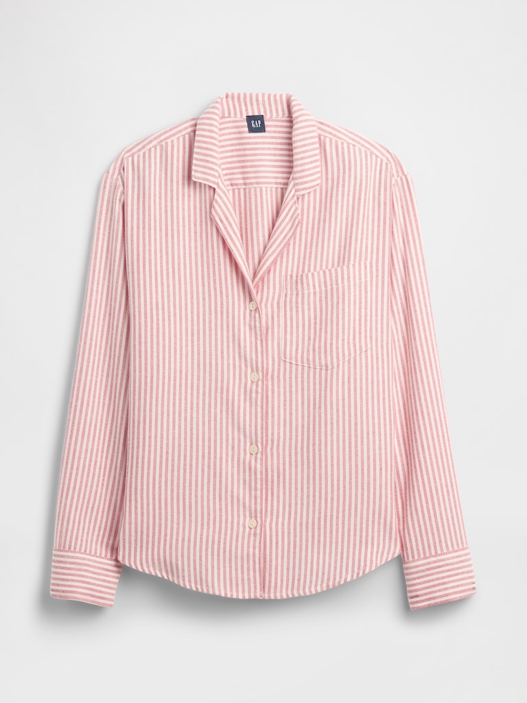 Relaxed Flannel Sleep Shirt