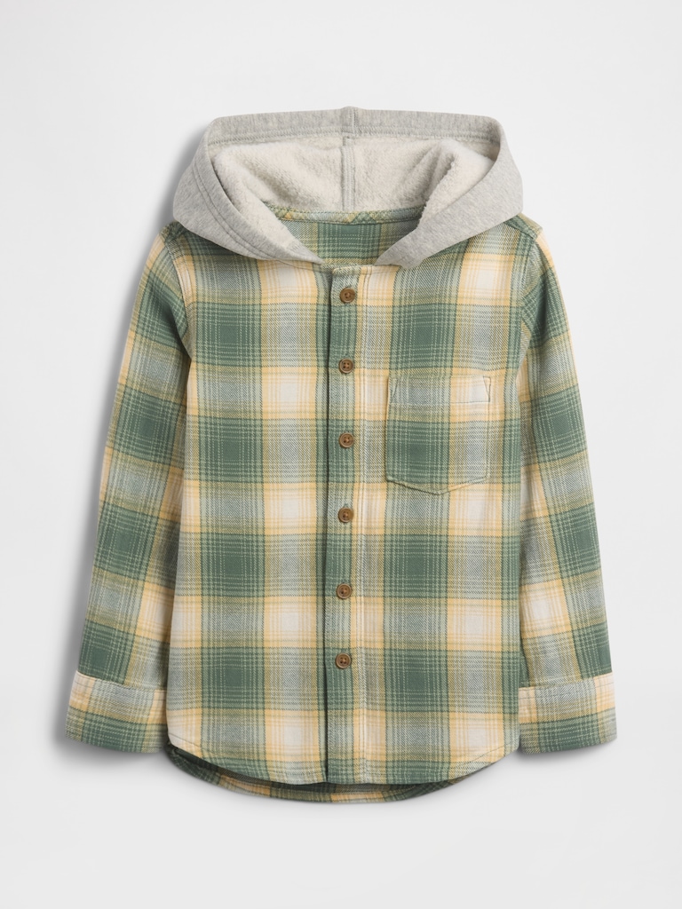 babyGap Hooded Flannel Shirt