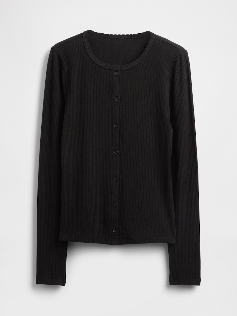 Pointelle Cardigan