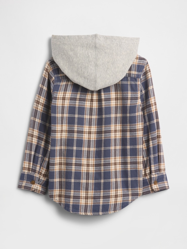 babyGap Hooded Flannel Shirt