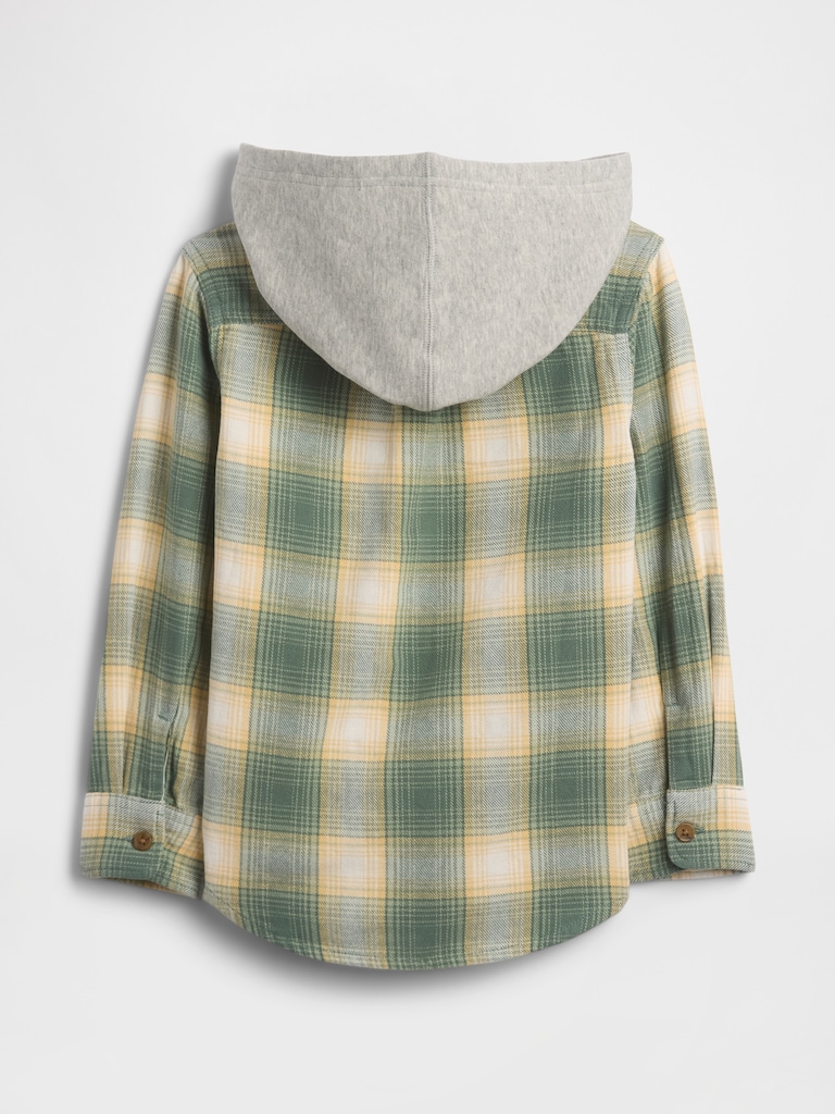 babyGap Hooded Flannel Shirt