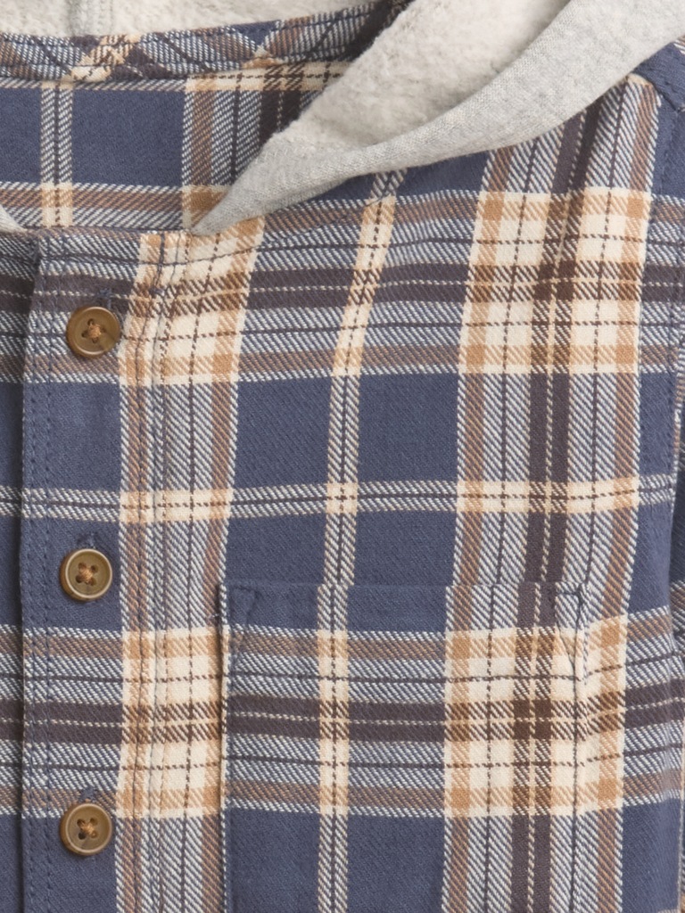 babyGap Hooded Flannel Shirt
