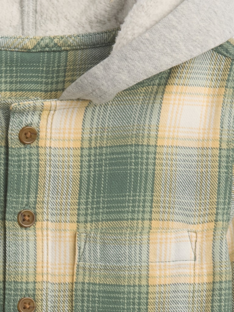 babyGap Hooded Flannel Shirt