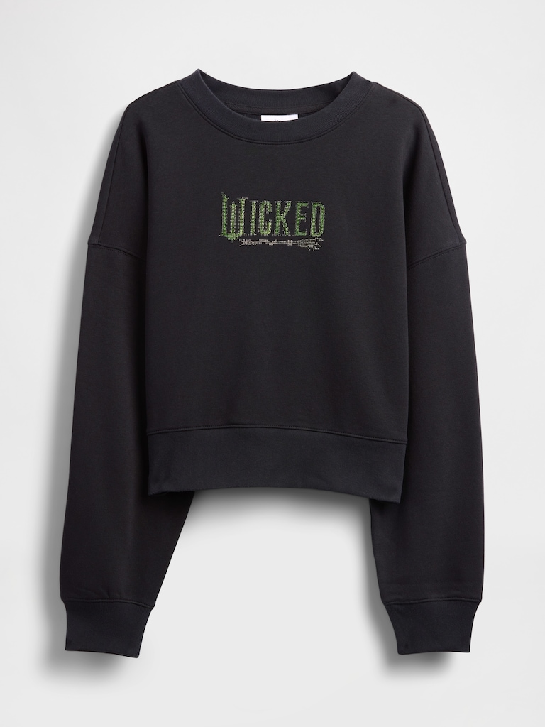 VintageSoft Wicked Crop Wedge Sweatshirt