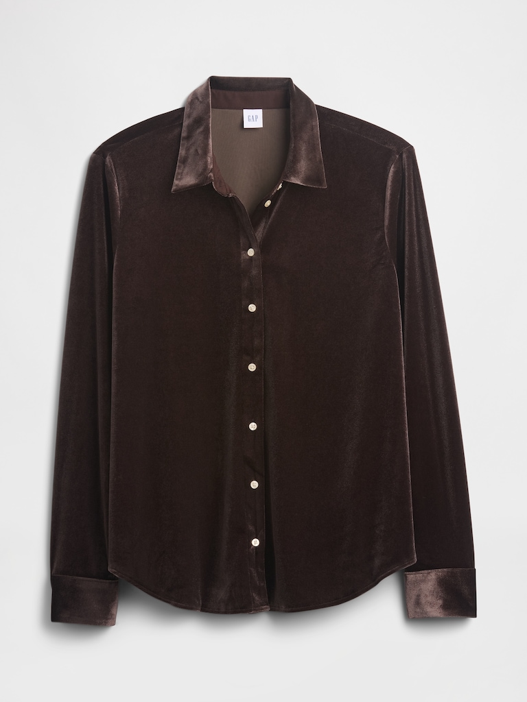 Recycled Velour Easy Shirt