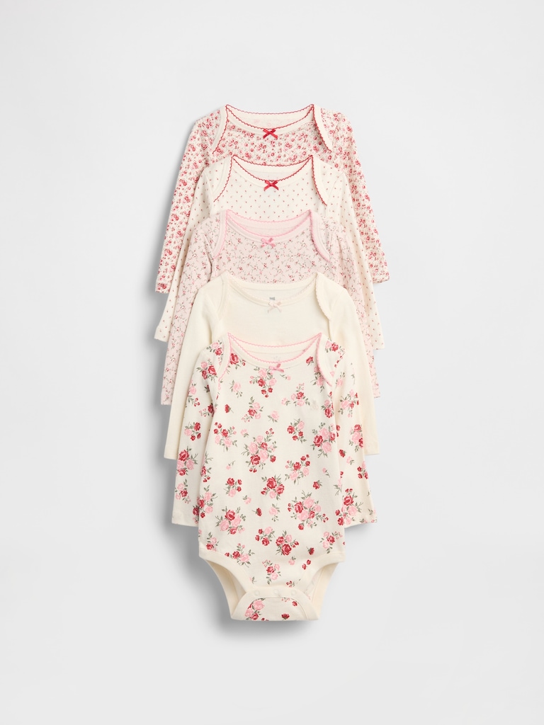 Baby First Favorite Organic Cotton Bodysuit (5-Pack)