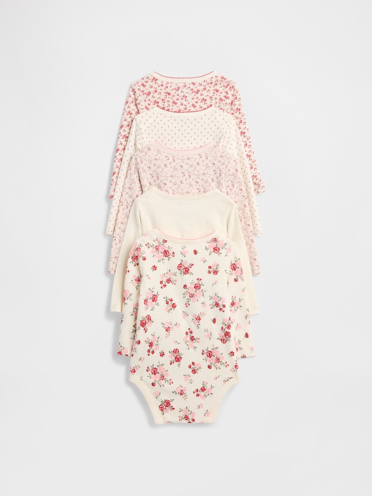 Baby First Favorite Organic Cotton Bodysuit (5-Pack)