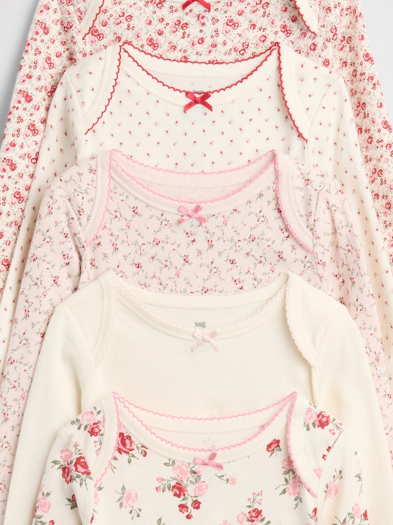 Baby First Favorite Organic Cotton Bodysuit (5-Pack)