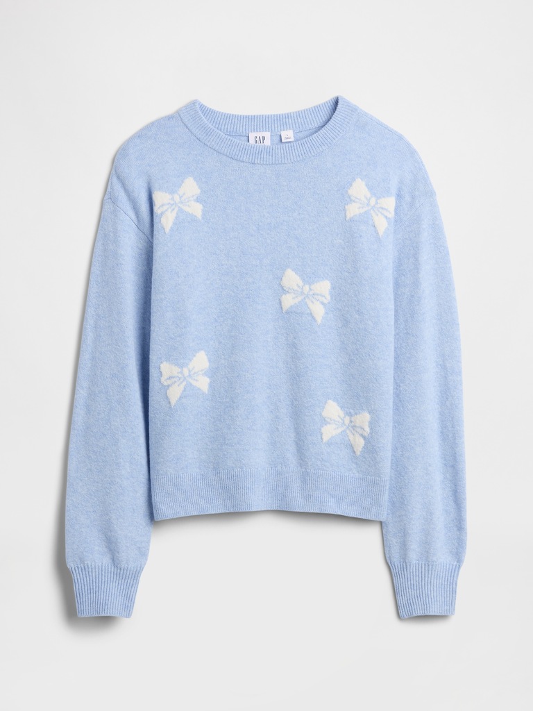 Kids CashSoft Relaxed Intarsia Sweater