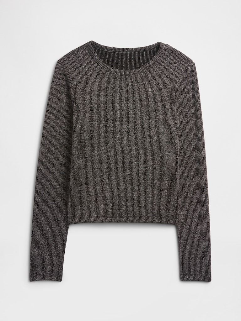 Kids Ribbed Pointelle T-Shirt