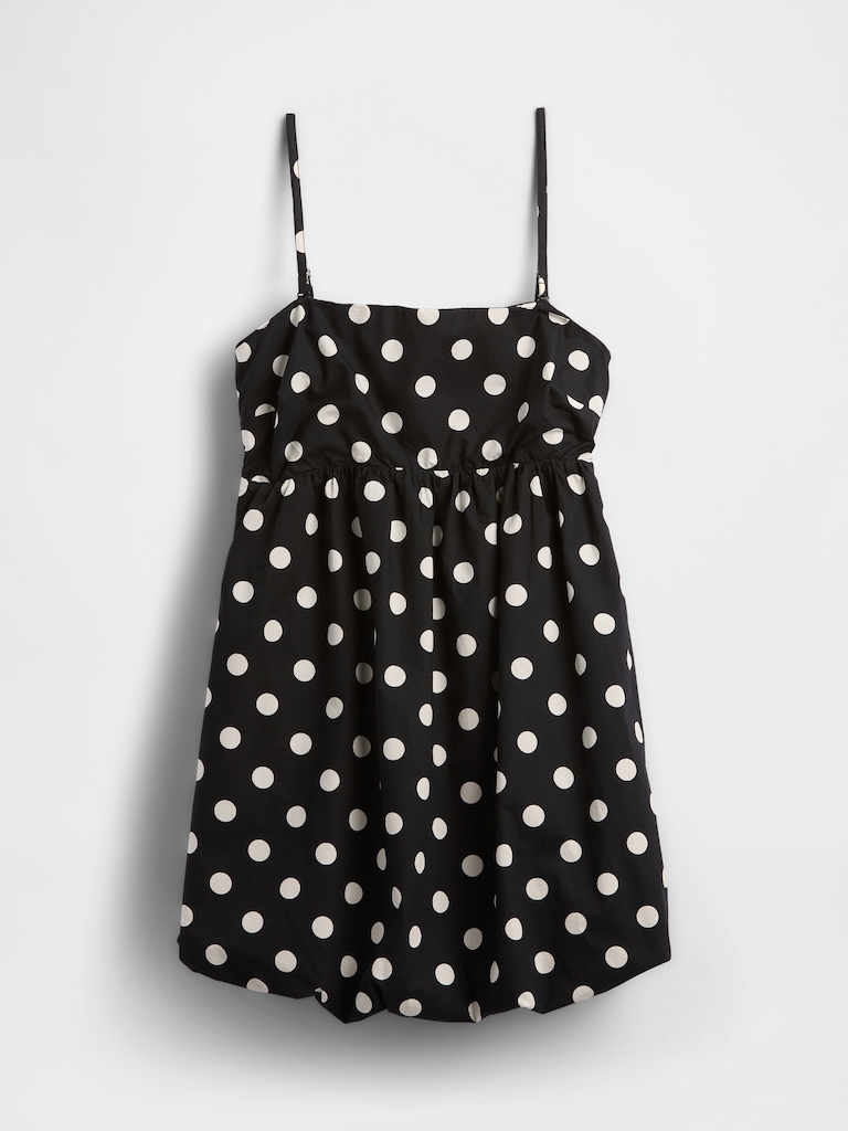 Poplin Bubble Mini Dress