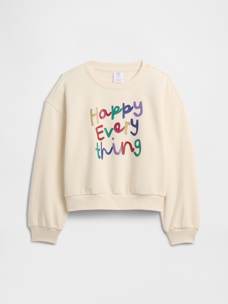 Kids Oversized Gap Graphic Sweatshirt