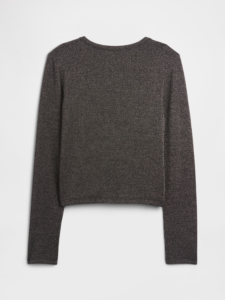 Kids Ribbed Pointelle T-Shirt