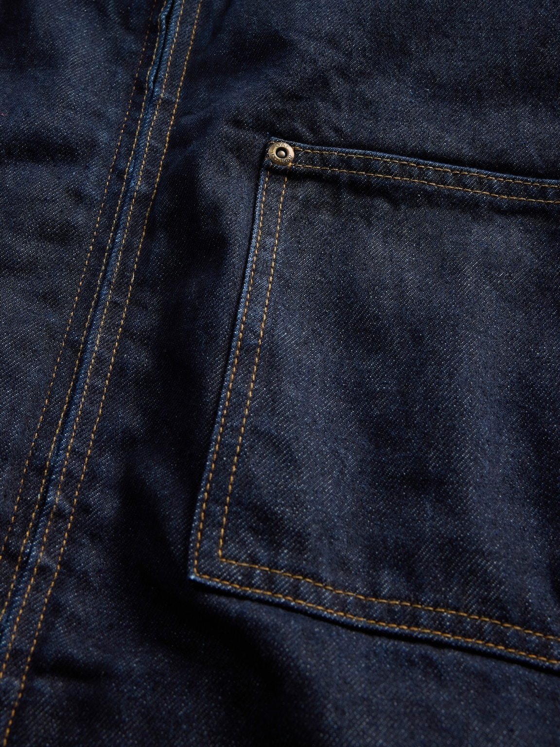 Denim Lined Zip Chore Jacket