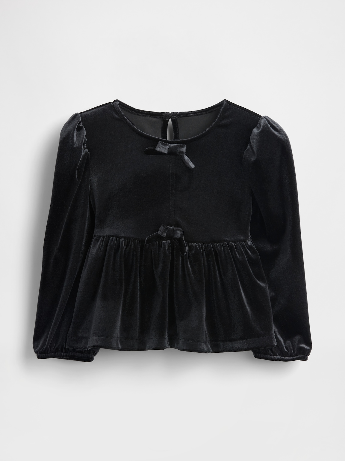 Baby & Toddler Velour Bow Top