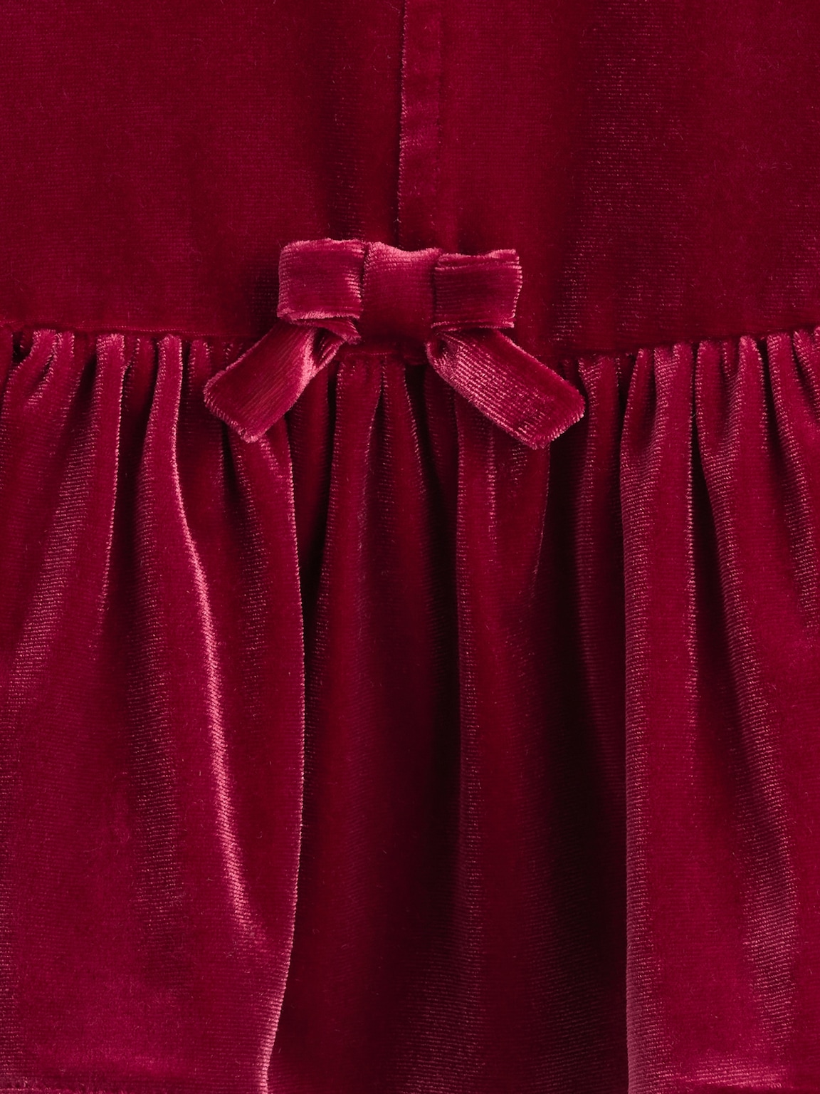 Baby & Toddler Velour Bow Top