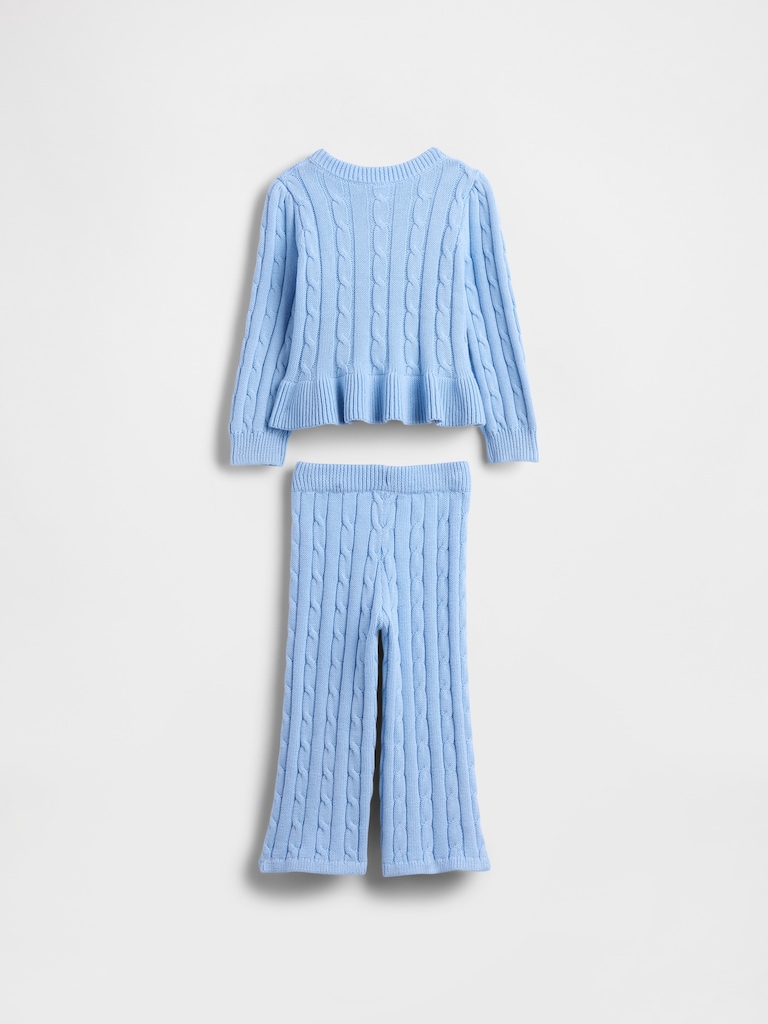 Baby & Toddler Cable-Knit Sweater Set