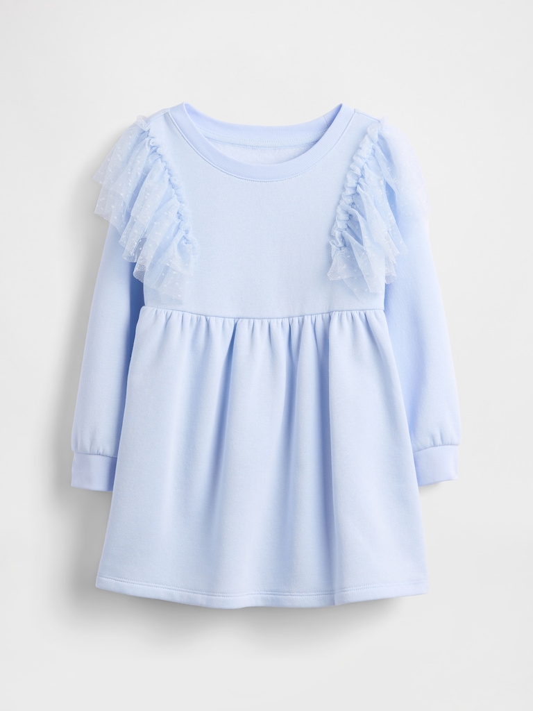 Baby & Toddler Tulle Sweatshirt Dress