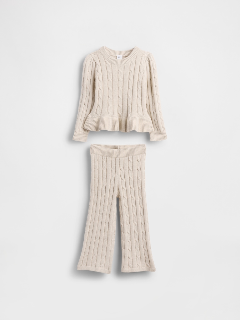 Baby & Toddler Cable-Knit Sweater Set