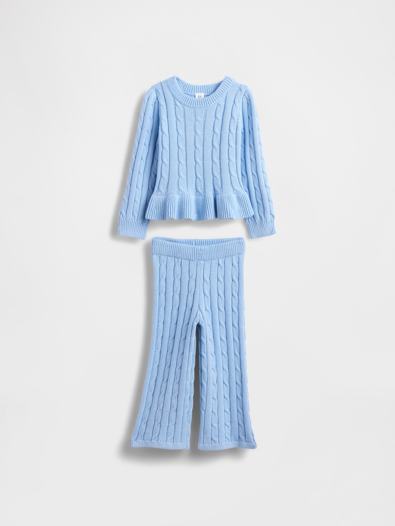Baby & Toddler Cable-Knit Sweater Set