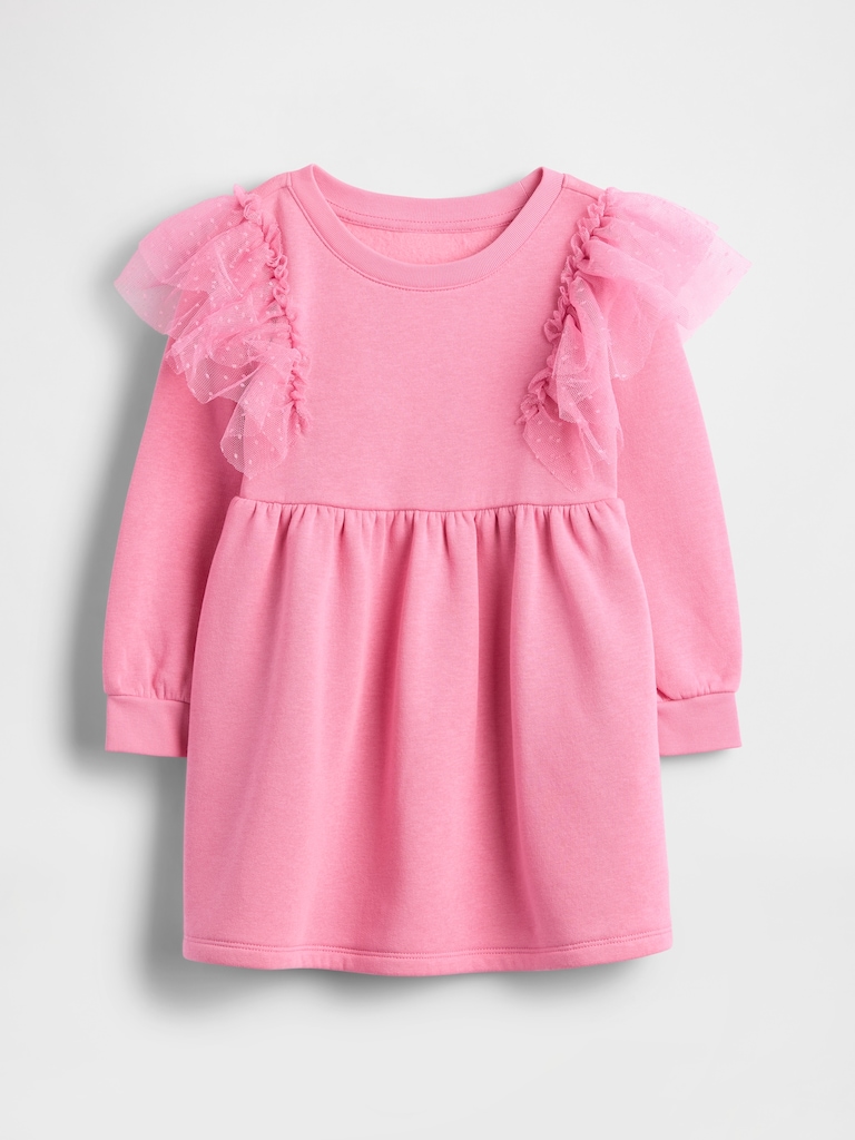 Baby & Toddler Tulle Sweatshirt Dress