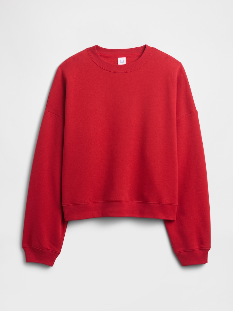 Relaxed Wedge Crewneck Sweatshirt