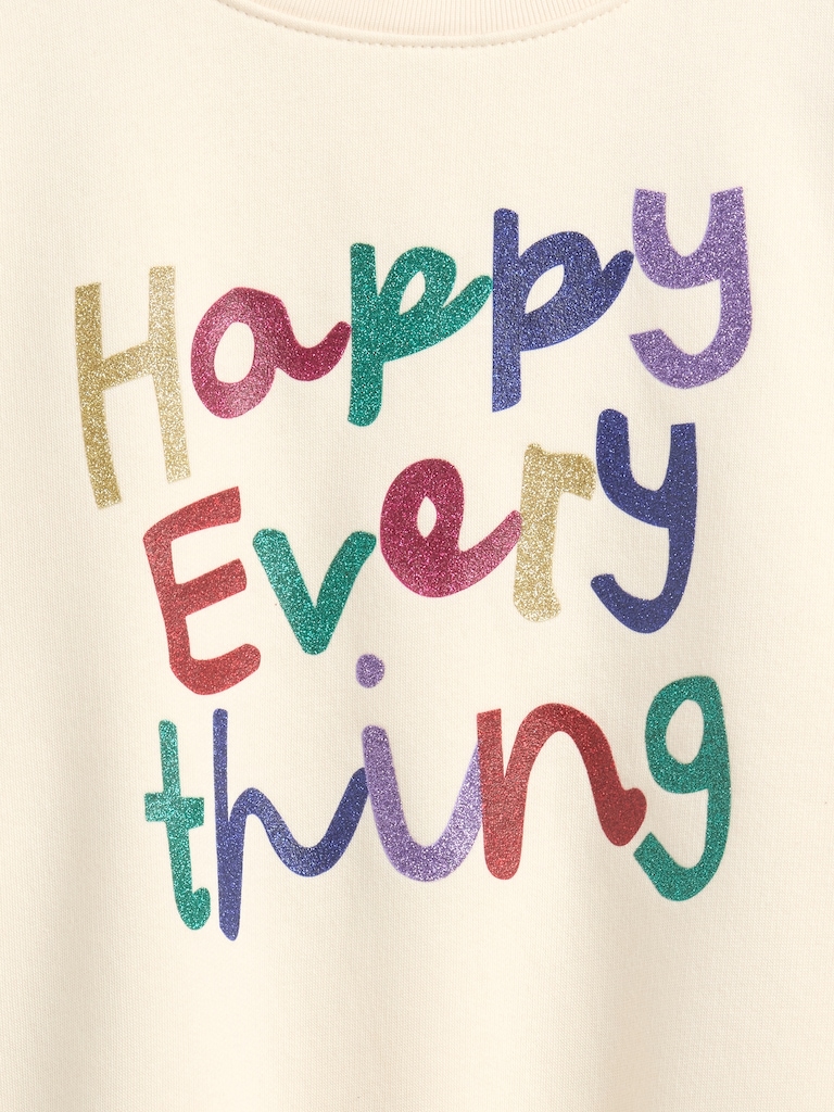 Kids Oversized Gap Graphic Sweatshirt