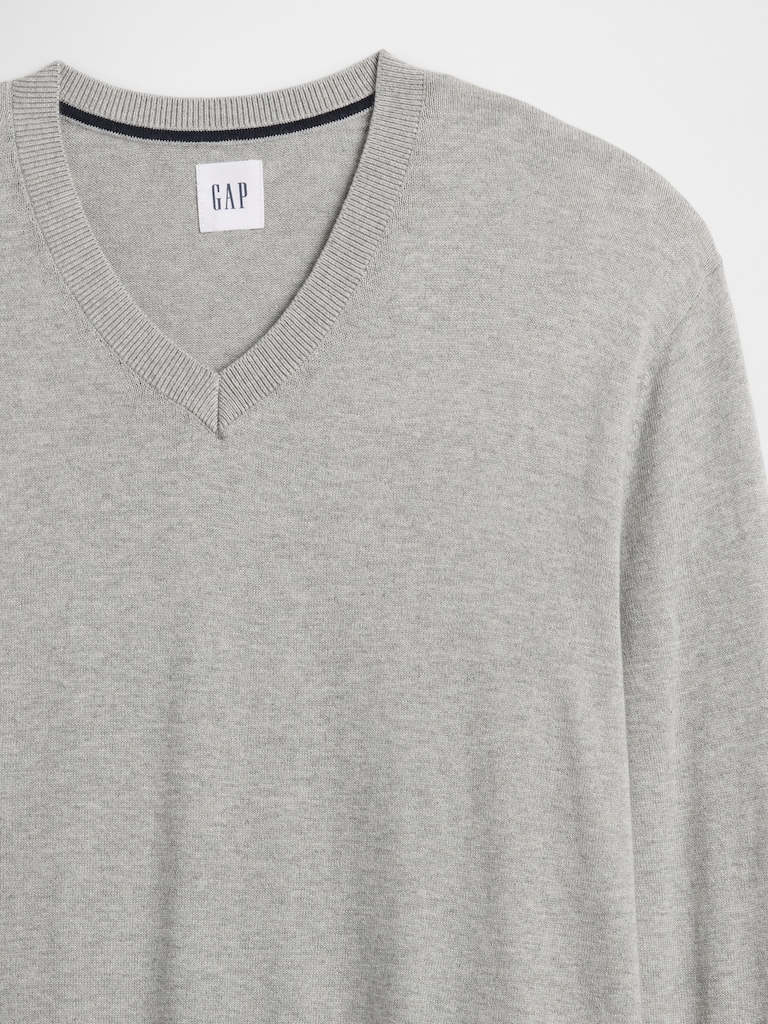Cotton V-Neck Sweater