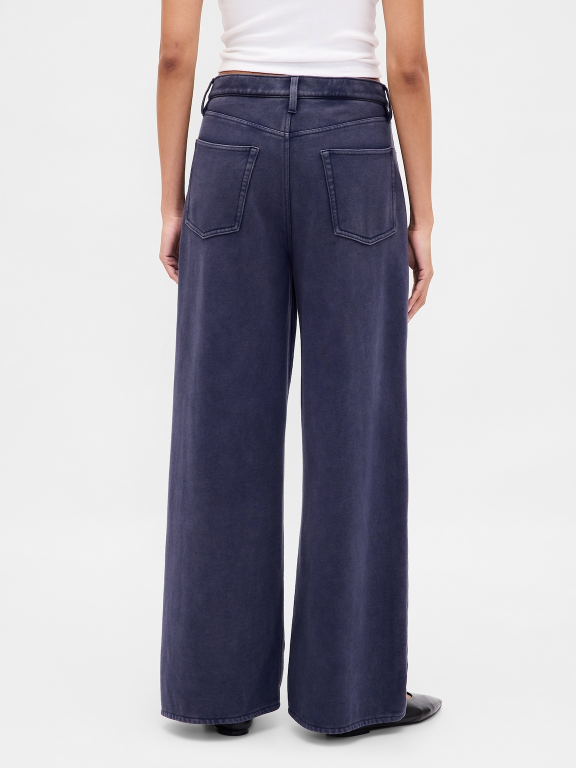 Heavyweight French Terry Wide-Leg Sweatpant Jeans