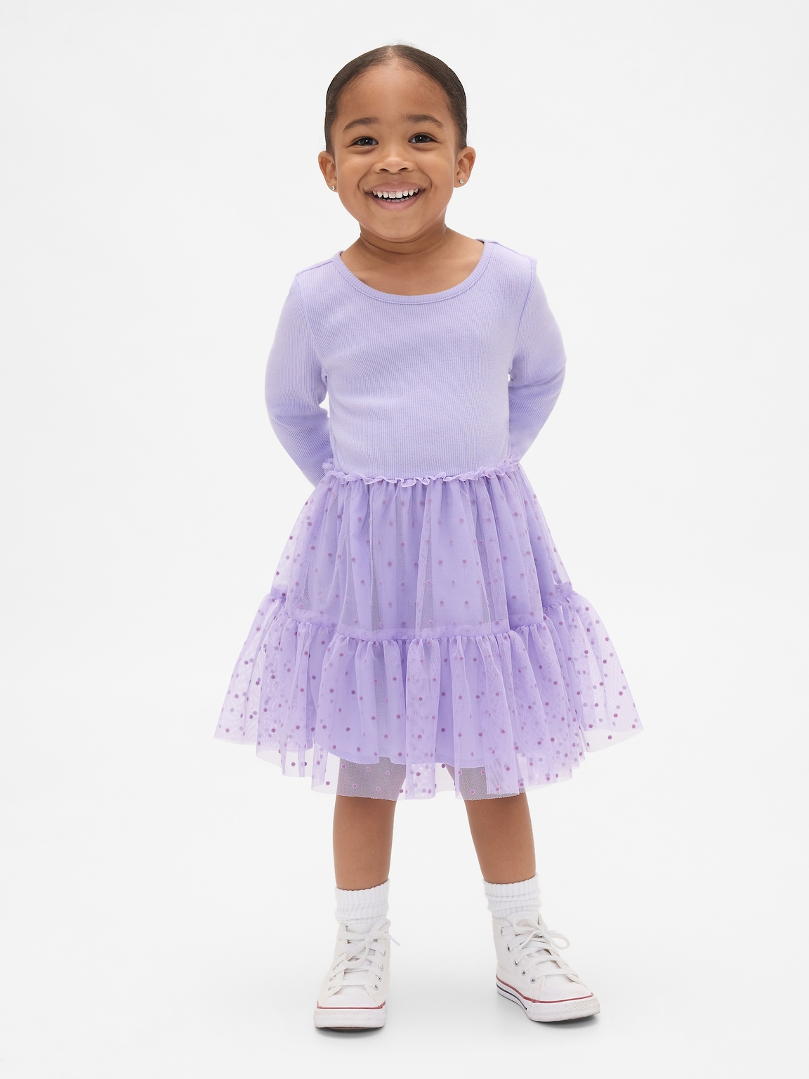 Baby & Toddler Tulle Mixed Media Dress