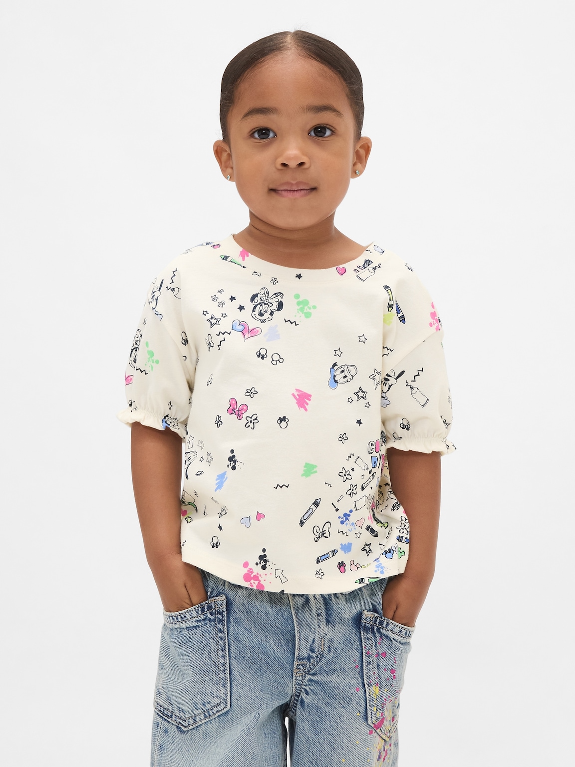 Gap × Disney Baby & Toddler Ruffle-Sleeve T-Shirt