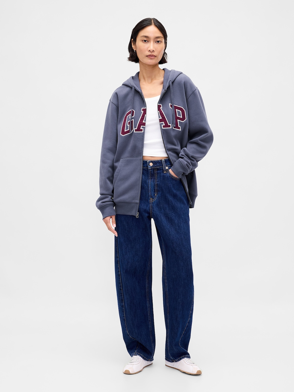 Adult VintageSoft Arch Logo Full-Zip Hoodie