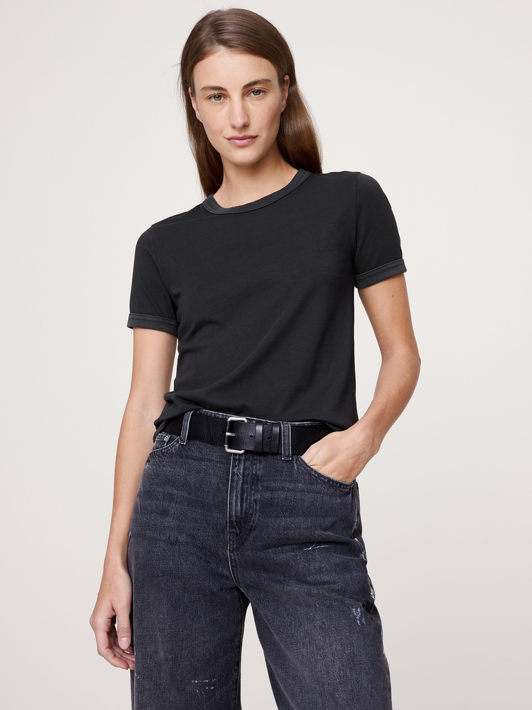 Slim Vintage Cotton Crew-Neck T-Shirt