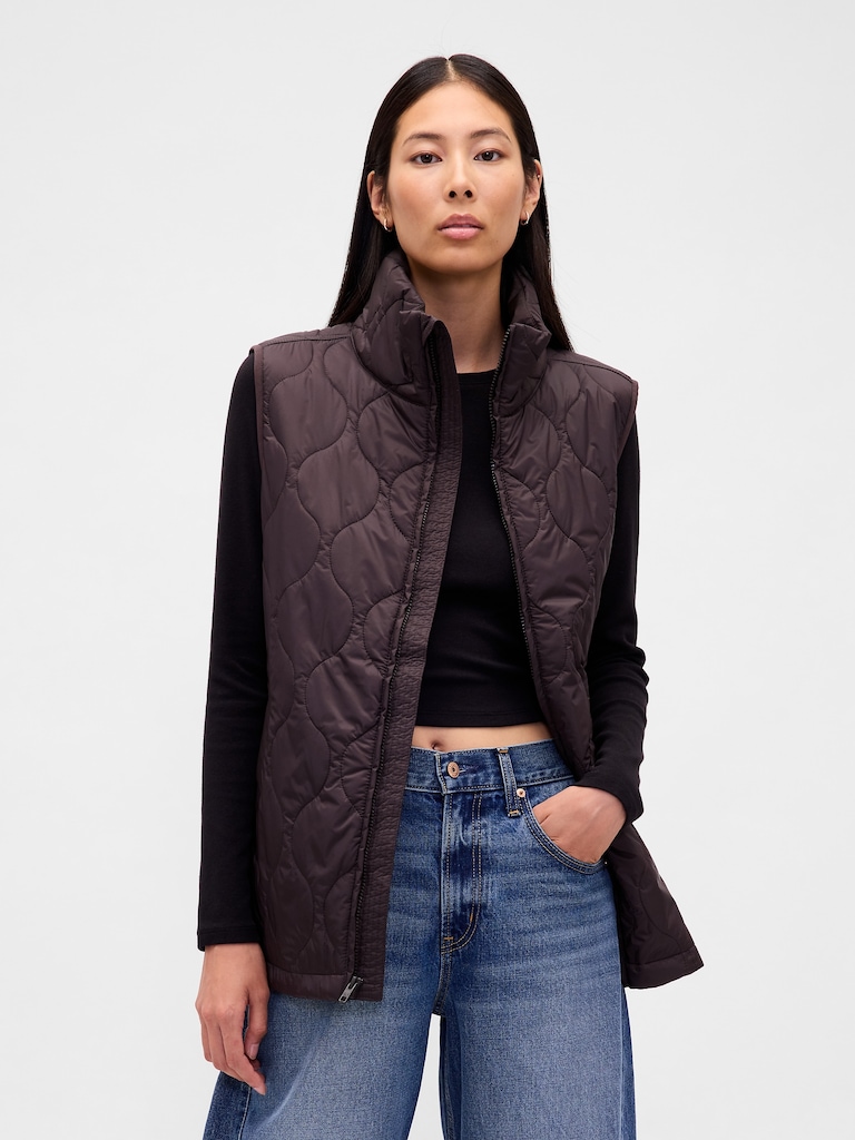 Recycled Lightweight Quilted Puffer Vest