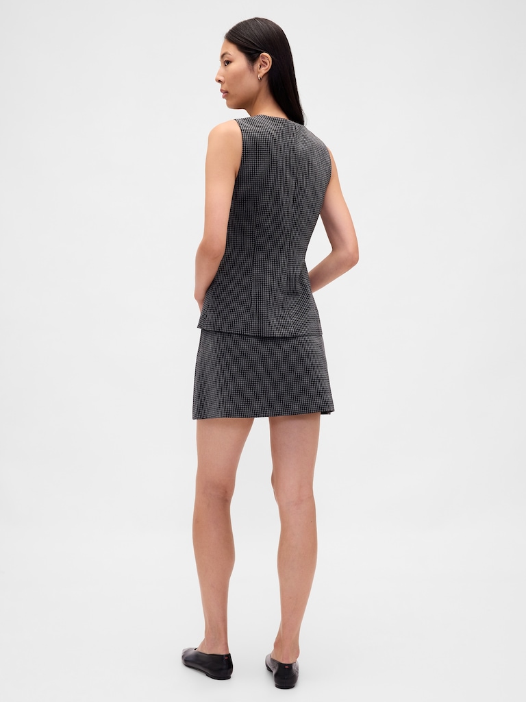 Herringbone Mini Skort