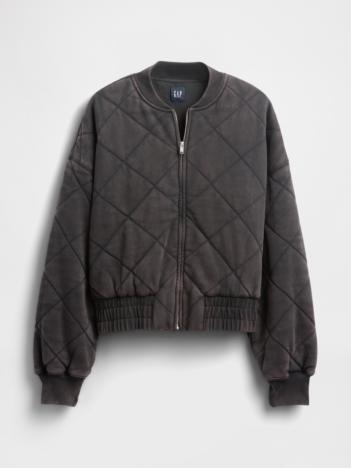 VintageSoft Quilted Bomber Jacket