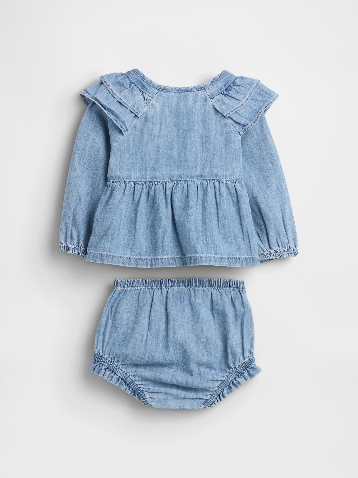 Baby Ruffle Denim Outfit Set