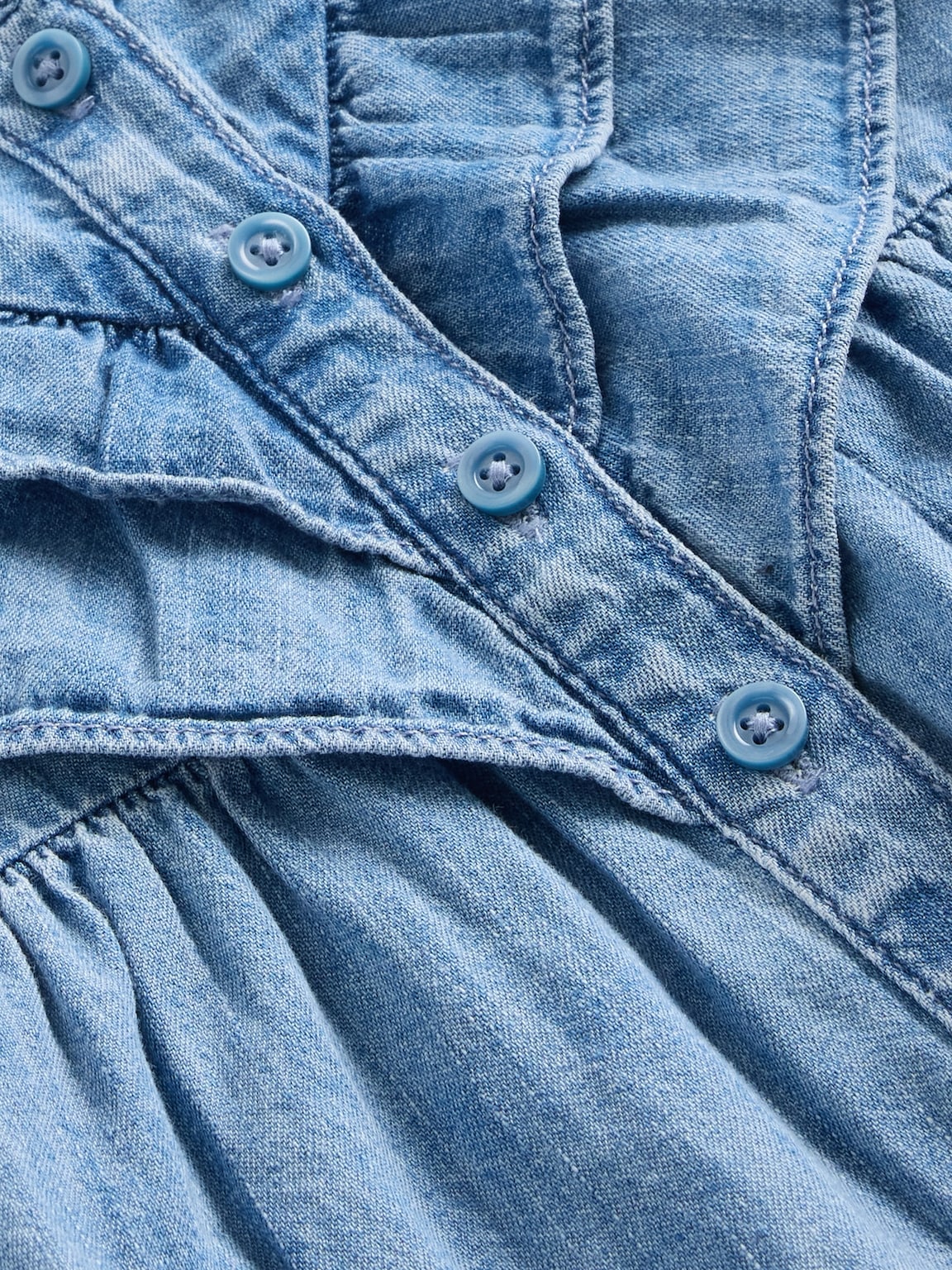 Baby Ruffle Denim Outfit Set