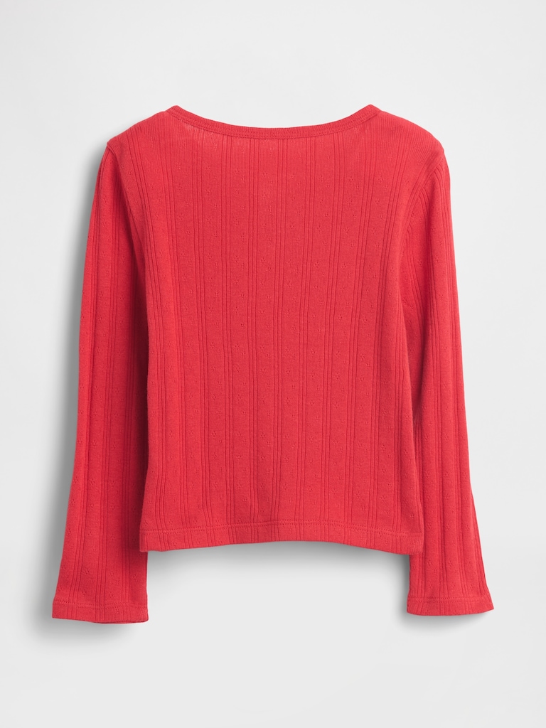 Baby & Toddler Pointelle Bow Top