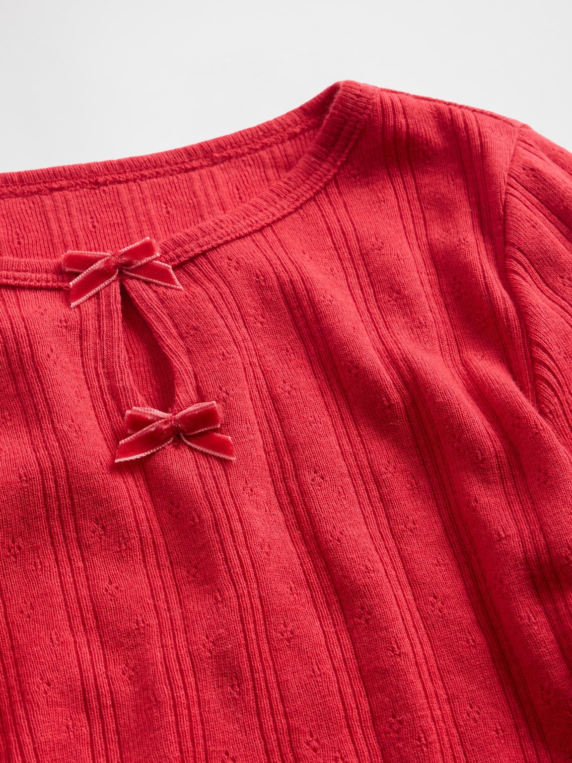 Baby & Toddler Pointelle Bow Top