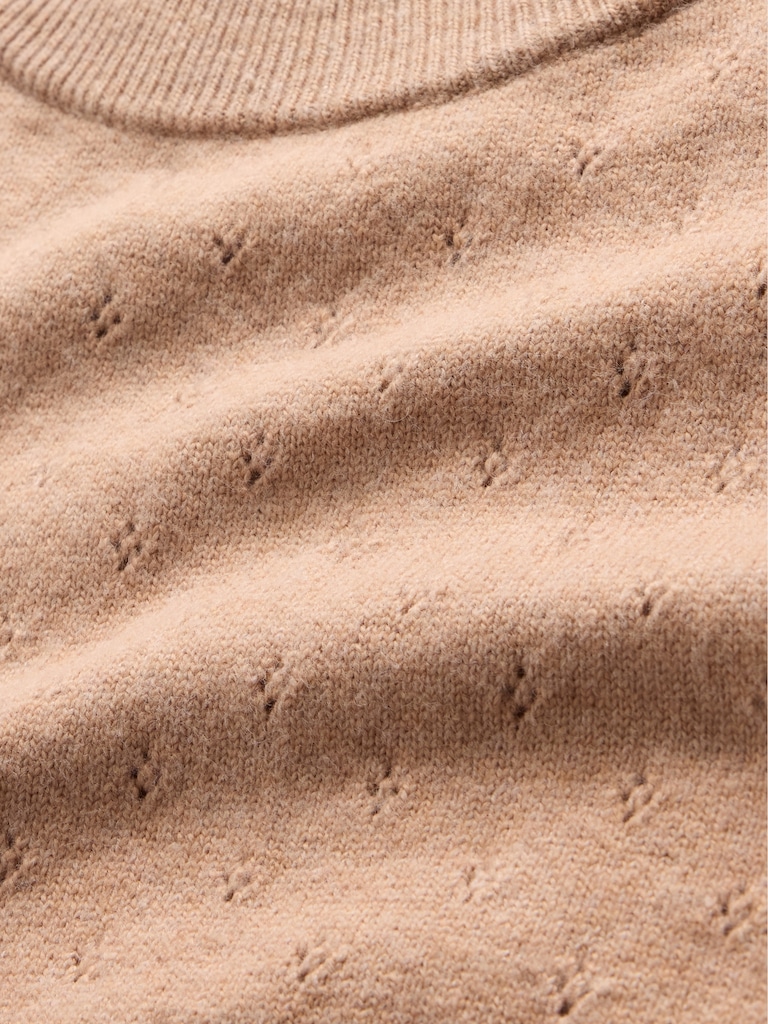 Kids CashSoft Relaxed Pointelle Sweater