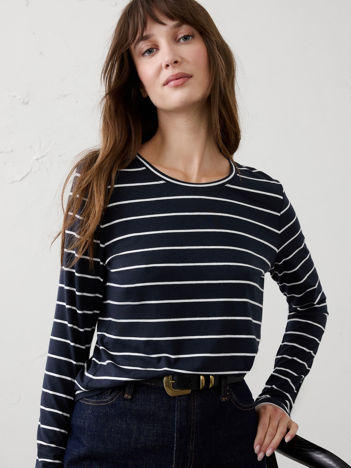 Timeless Long-Sleeve Crew-Neck T-Shirt