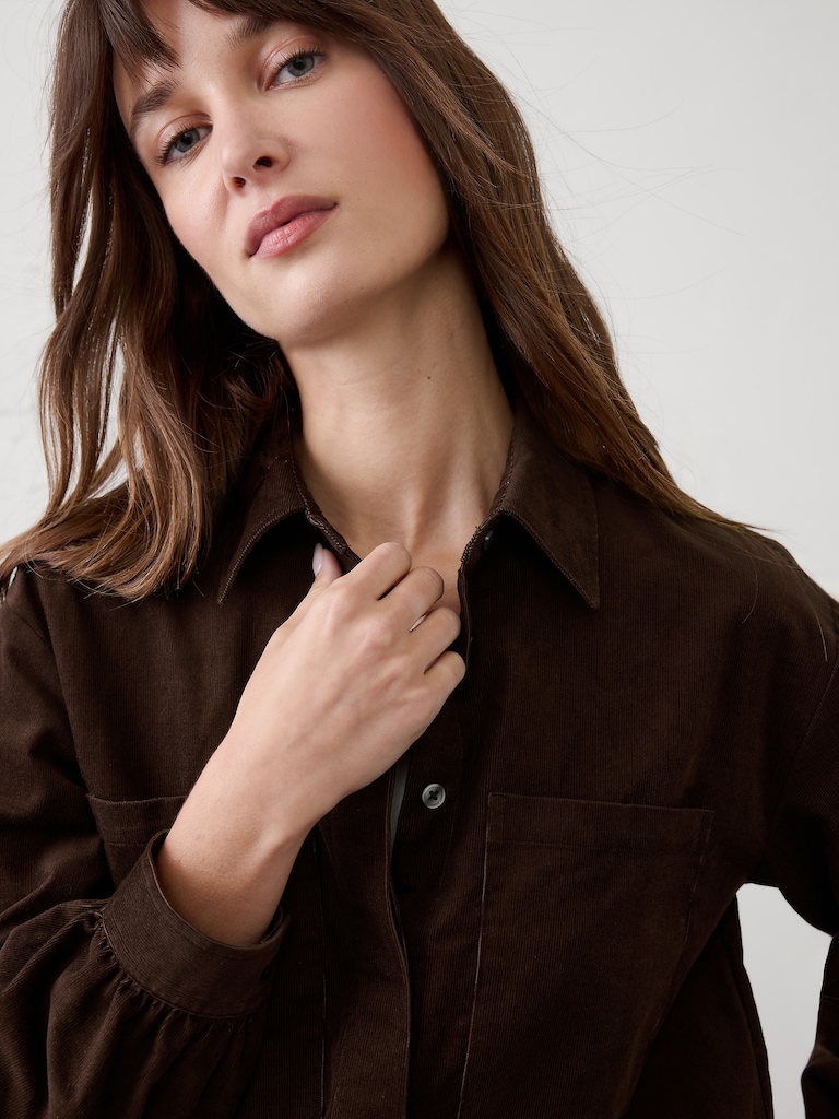 Corduroy Double Pocket Shirt