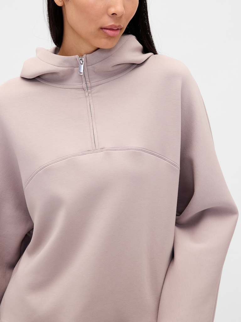 GapFit Oversized Quarter-Zip Hoodie