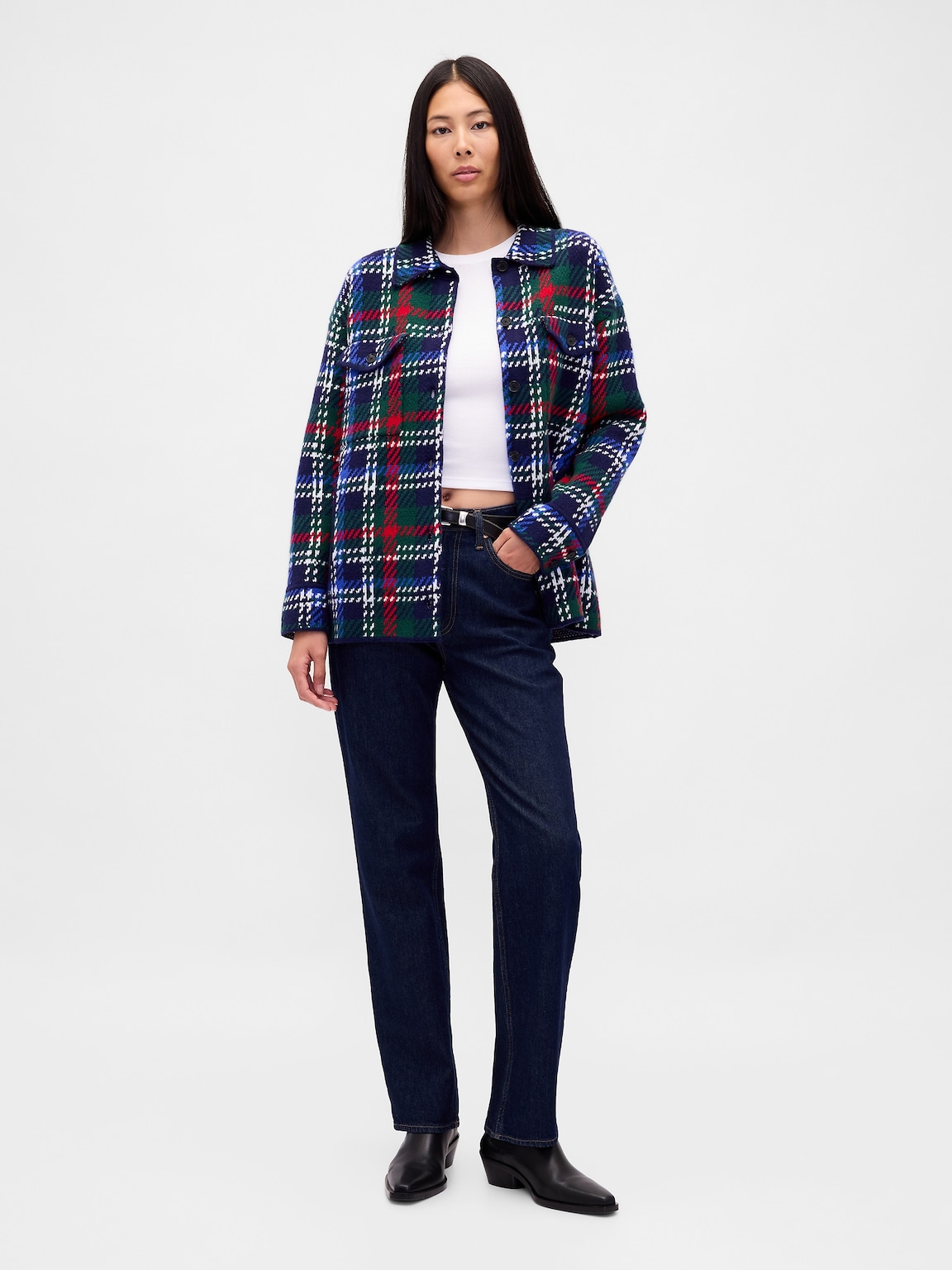 CashSoft Oversized Shirt Jacket