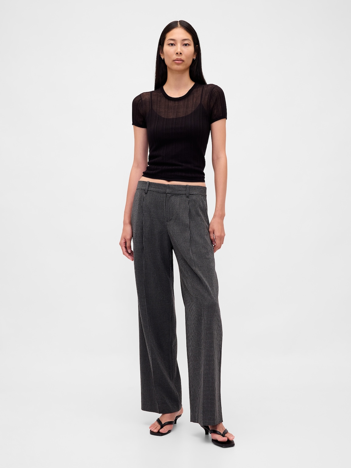 365 Low Rise Brushed Twill Pleated Trousers