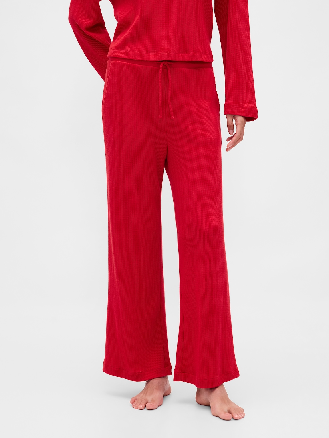 Waffle Wide-Leg PJ Pants