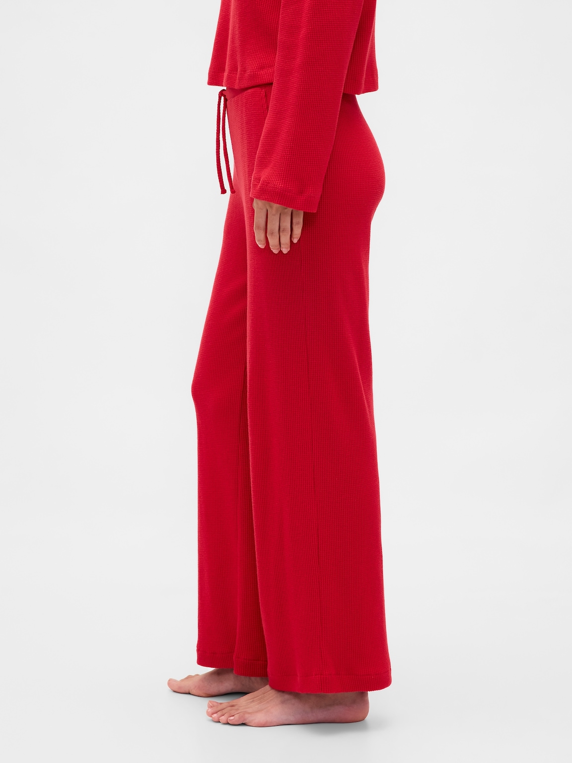 Waffle Wide-Leg PJ Pants