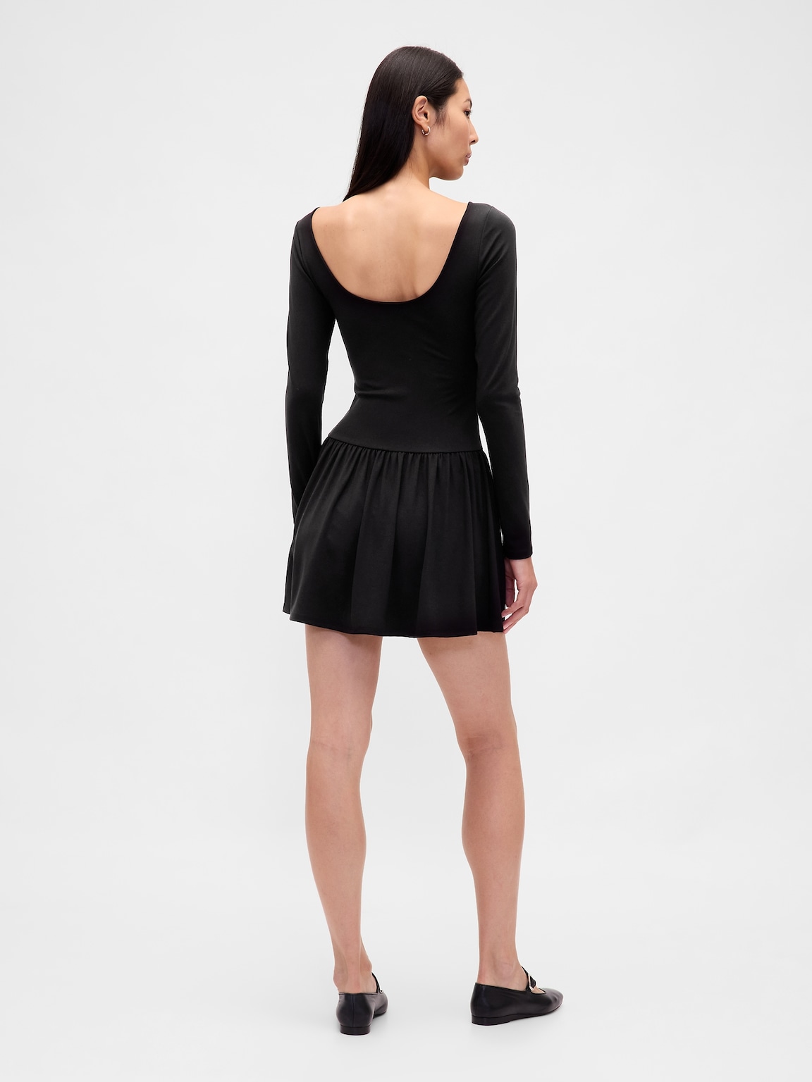 Drop-Waist Mini Dress